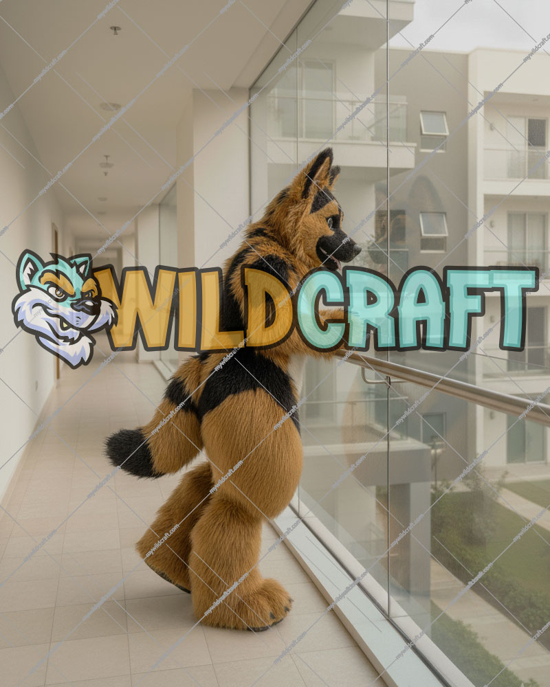 Shepherd Dog - Full Digitigrade Fursuit Side Pose