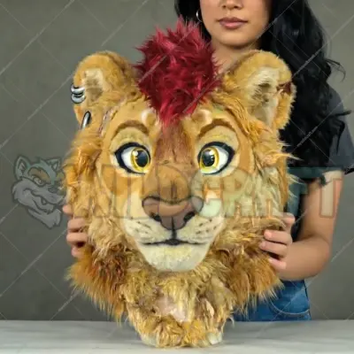 Beast Lion Fur Suit Head