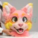 Video Showcase: Vibrant Pink Canine Fur Suit Head